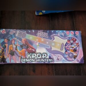 KPOP Demon Hunters Kids Music Guitar - Purple Light-Up Toy